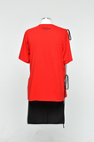 イーエスシースタジオ(ESC STUDIO) Strap T-shirt (Red)