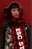 イーエスシースタジオ(ESC STUDIO) Hooded muffler (red)