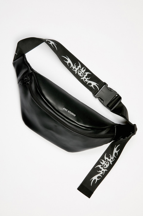 イーエスシースタジオ(ESC STUDIO) Logo scotch waist bag