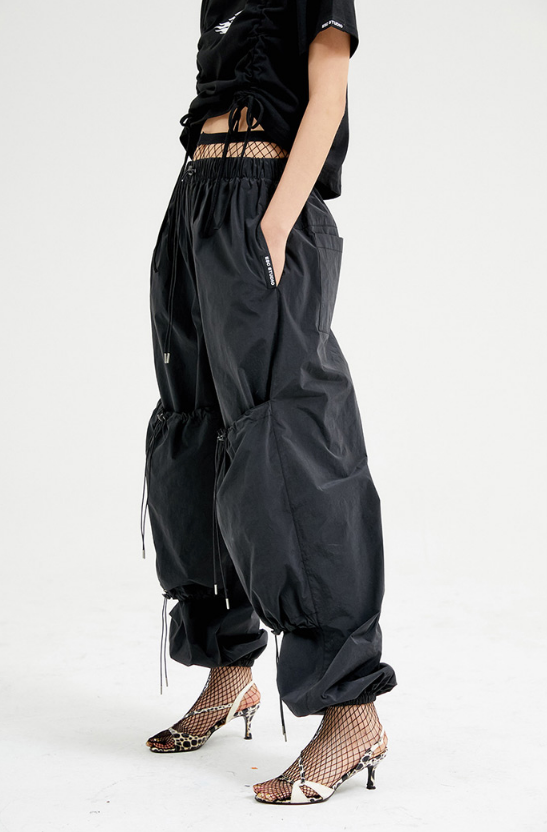 イーエスシースタジオ(ESC STUDIO) String pants (black)