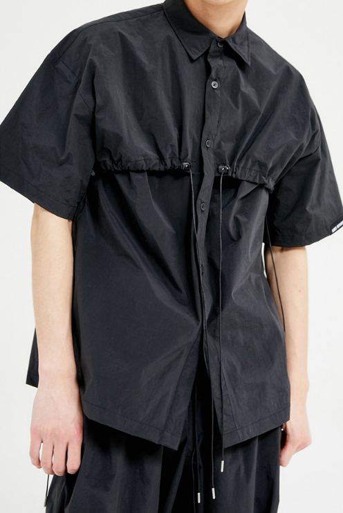 イーエスシースタジオ(ESC STUDIO) String shirt (black)