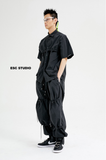 イーエスシースタジオ(ESC STUDIO) String shirt (black)