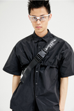 イーエスシースタジオ(ESC STUDIO) String shirt (black)