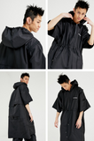 イーエスシースタジオ(ESC STUDIO) String long hood anorak (black)