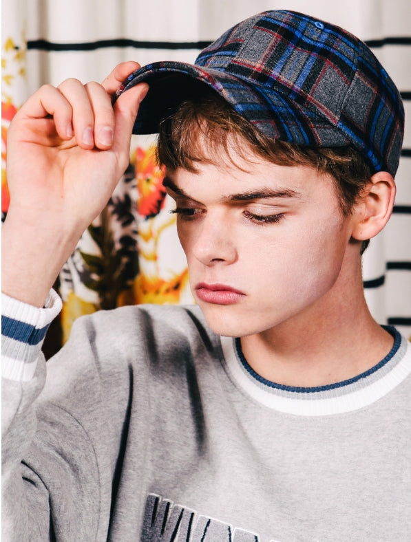 ダブルユーブイプロジェクト(WV PROJECT) DUFF CHECK BALL-CAP CHARCOAL MJAC7141