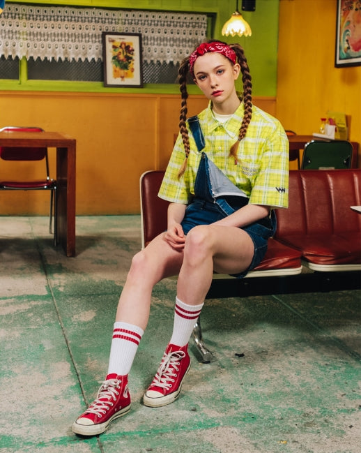 ダブルユーブイプロジェクト(WV PROJECT) CLEVER SLEEVE SHIRT LEMON JJSS7159