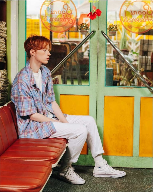 ダブルユーブイプロジェクト(WV PROJECT) POKY SHORT SLEEVE SHIRT BLUE SYSS7158