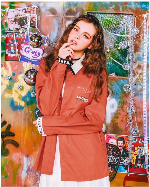 ダブルユーブイプロジェクト(WV PROJECT) HAND CUFF SHIRT DEEP ORANGE SYLS7099