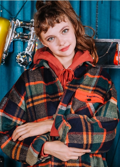 ダブルユーブイプロジェクト(WV PROJECT) ISNEY CHECK SHIRT GREEN MJLS7193