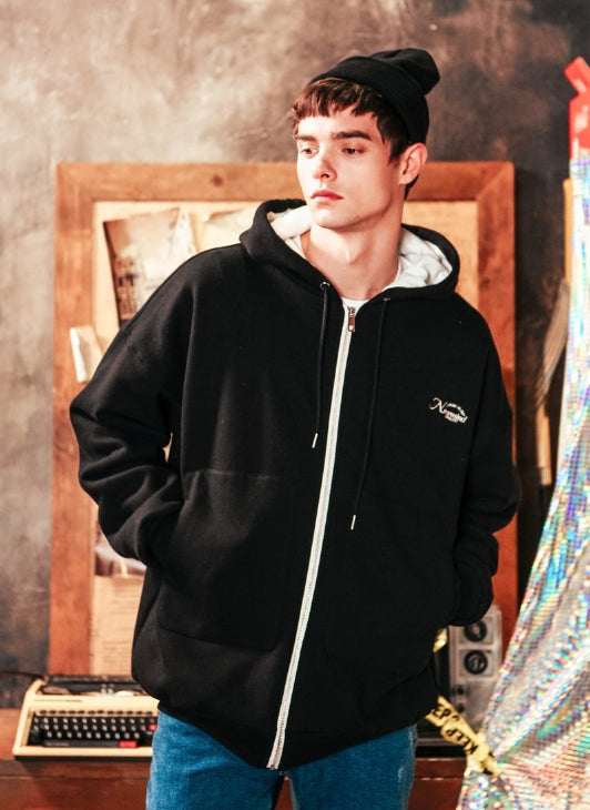 ダブルユーブイプロジェクト(WV PROJECT) PLEPOIN HOOD ZIPUP BLACK KHHD7119