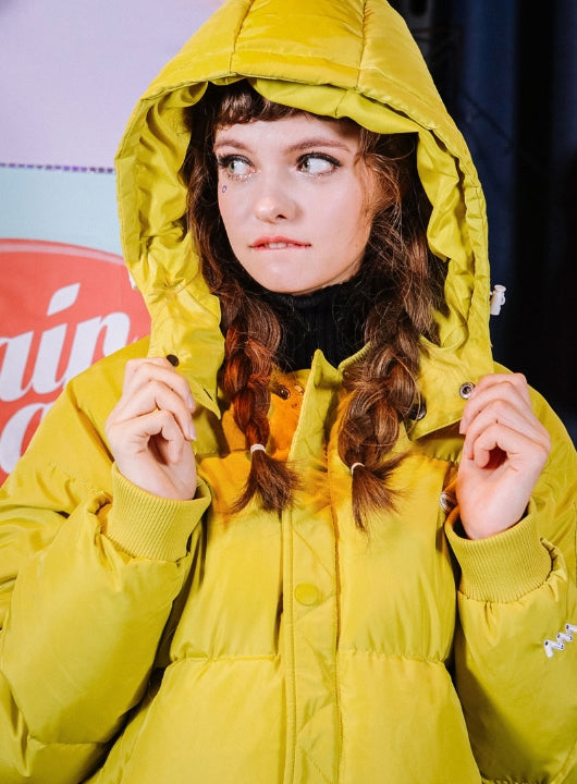 ダブルユーブイプロジェクト(WV PROJECT) TRACY DUCK DOWN PARKA LIME MJOT7212