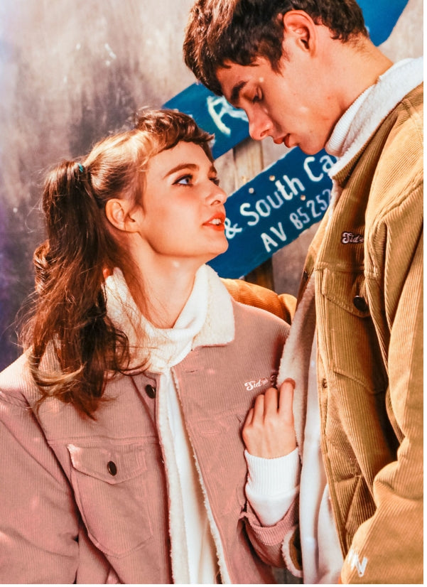 ダブルユーブイプロジェクト(WV PROJECT) CORDUROY TRUCKER JACKET PINK KHJK7115