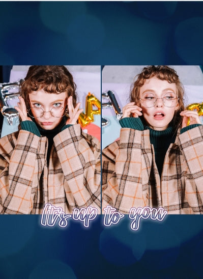 ダブルユーブイプロジェクト(WV PROJECT) CHECK LONG SINGLE COAT BEIGE JJOT7206