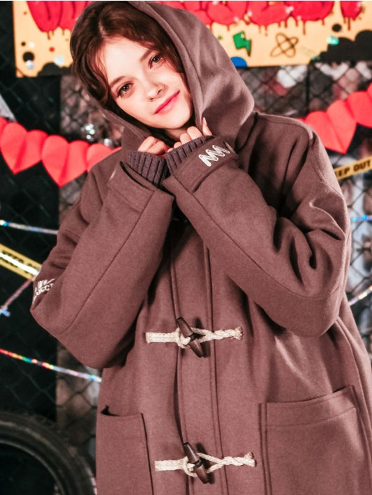 ダブルユーブイプロジェクト(WV PROJECT) OVER SIZE DUFFEL COAT PURPLE JJOT7123