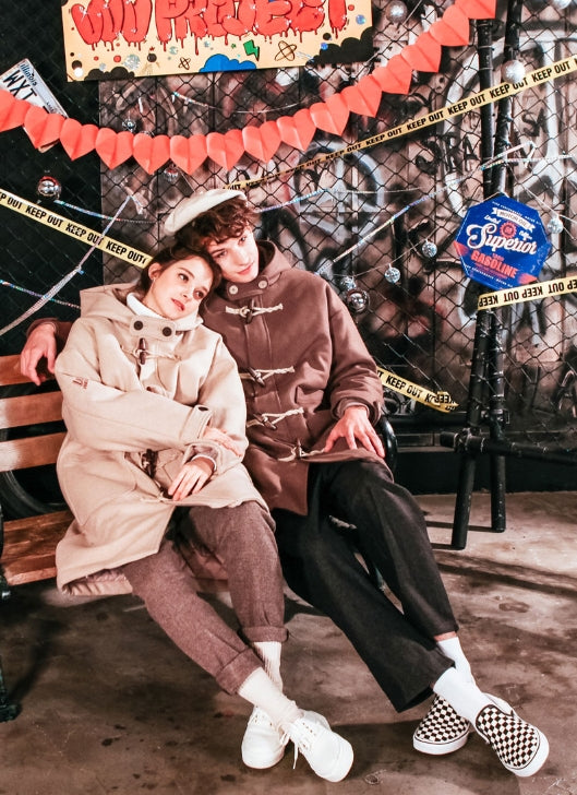 ダブルユーブイプロジェクト(WV PROJECT) OVER SIZE DUFFEL COAT OATMEAL JJOT7123