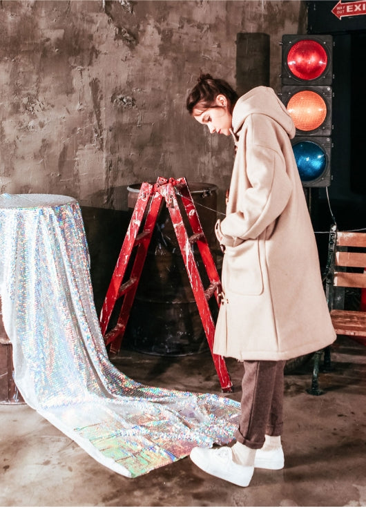 ダブルユーブイプロジェクト(WV PROJECT) OVER SIZE DUFFEL COAT OATMEAL JJOT7123