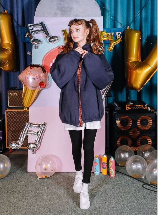 ダブルユーブイプロジェクト(WV PROJECT) ALIE REVERSIBLE JACKET NAVY MJJK7198