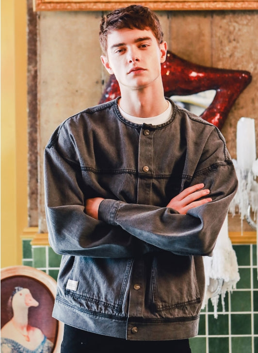 ダブルユーブイプロジェクト(WV PROJECT) EDER DENIM JACKET GRAY MJJK7146