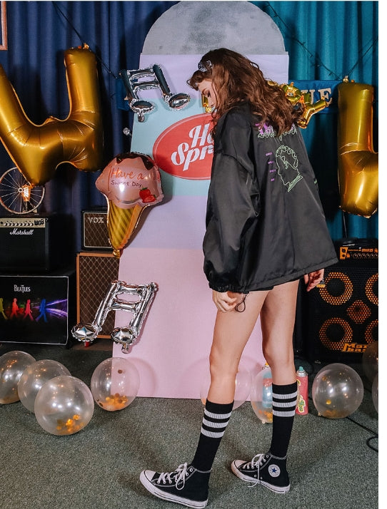 ダブルユーブイプロジェクト(WV PROJECT) SWED COACH JACKET BLACK YRJK7202