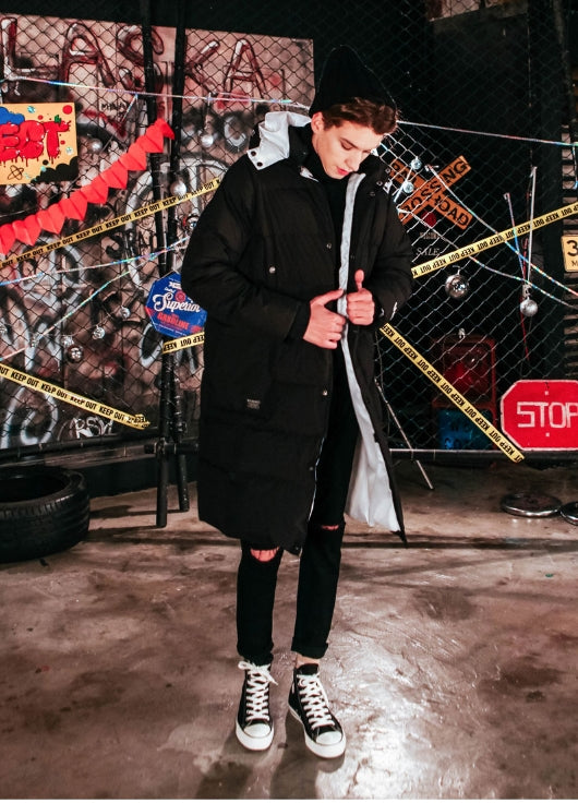 ダブルユーブイプロジェクト(WV PROJECT) VICIOUS DOWN LONG PADDING BLACK SYOT7122