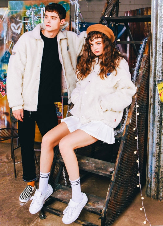 ダブルユーブイプロジェクト(WV PROJECT) REFLAT WOOL COACH JACKET IVORY MJJK7114