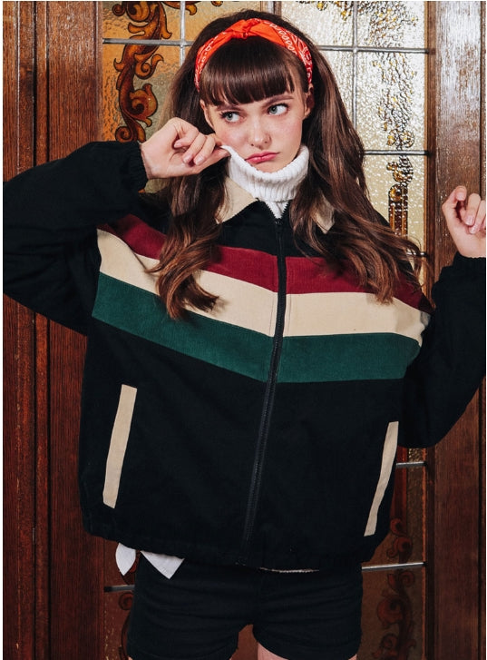 ダブルユーブイプロジェクト(WV PROJECT) LALA COACH JACKET BLACK MJJK7196