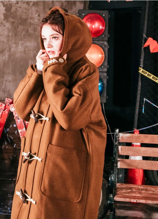 ダブルユーブイプロジェクト(WV PROJECT) OVER SIZE DUFFEL COAT CAMEL JJOT7123