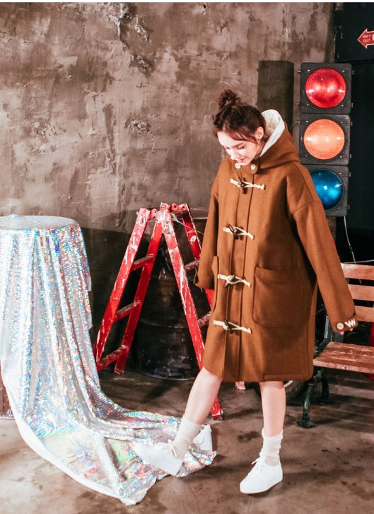 ダブルユーブイプロジェクト(WV PROJECT) OVER SIZE DUFFEL COAT CAMEL JJOT7123