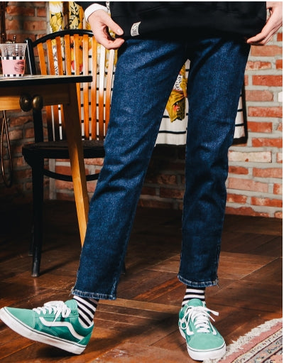 ダブルユーブイプロジェクト(WV PROJECT) HOLE SLIT DENIM PANTS DEEP BLUE MJLP7131