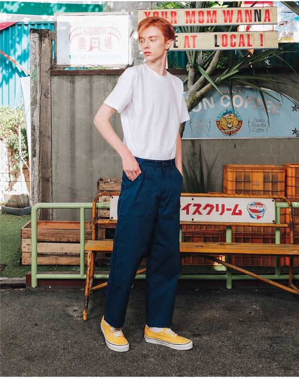 ダブルユーブイプロジェクト(WV PROJECT) COMNIER COTTON PANTS BLUE SYLP7165
