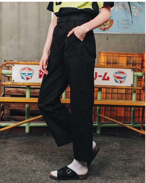ダブルユーブイプロジェクト(WV PROJECT) COMNIER COTTON PANTS BLACK SYLP7165