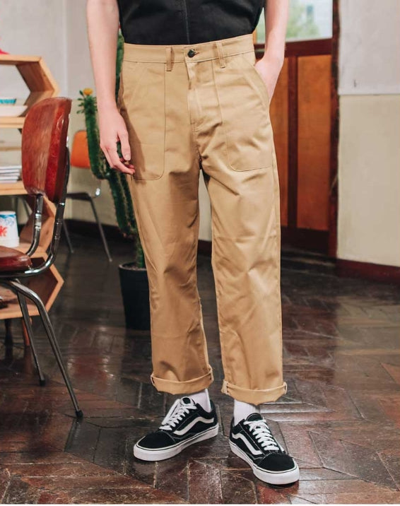 ダブルユーブイプロジェクト(WV PROJECT) COMNIER COTTON PANTS BEIGE SYLP7165