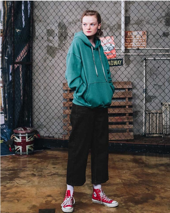 ダブルユーブイプロジェクト(WV PROJECT) COLINE WIDE DENIM PANTS BLACK MJLP7189