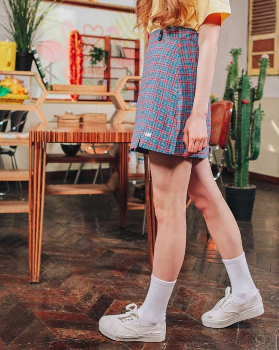 ダブルユーブイプロジェクト(WV PROJECT) MUSE SKIRT BLUE SYSK7179