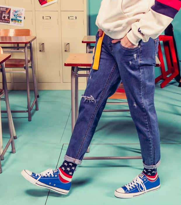 ダブルユーブイプロジェクト(WV PROJECT) PUM DENIM PANTS BLUE MJLP7055