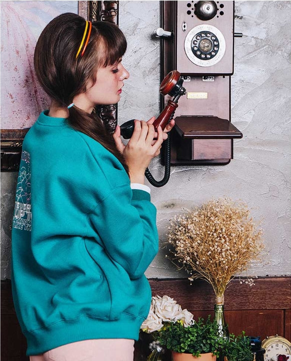 ダブルユーブイプロジェクト(WV PROJECT) MINERY SWEATSHIRT BLUE GREEN MJMT7192