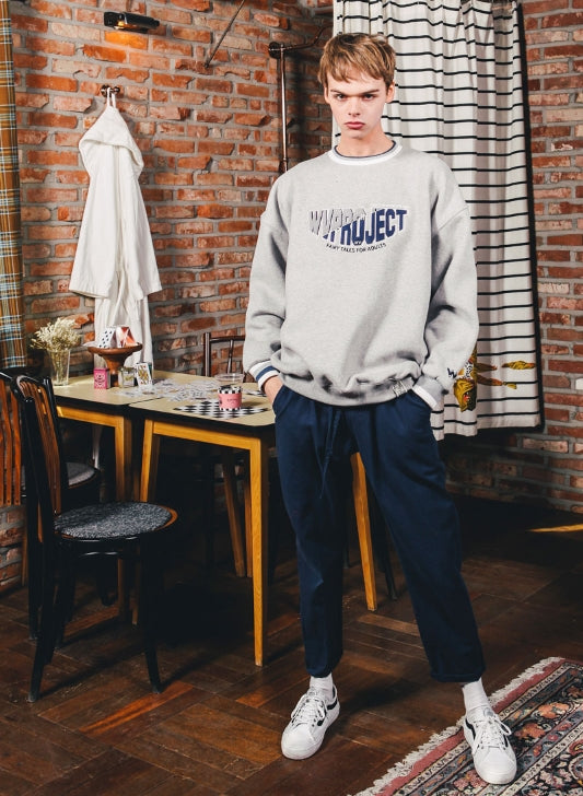 ダブルユーブイプロジェクト(WV PROJECT) CLELO DOUBLE NAPPING SWEATSHIRT GRAY MJMT7133