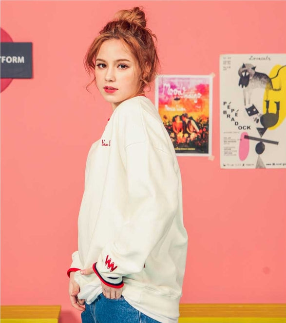 ダブルユーブイプロジェクト(WV PROJECT) GONDRY SWEATSHIRT IVORY MJMT7057