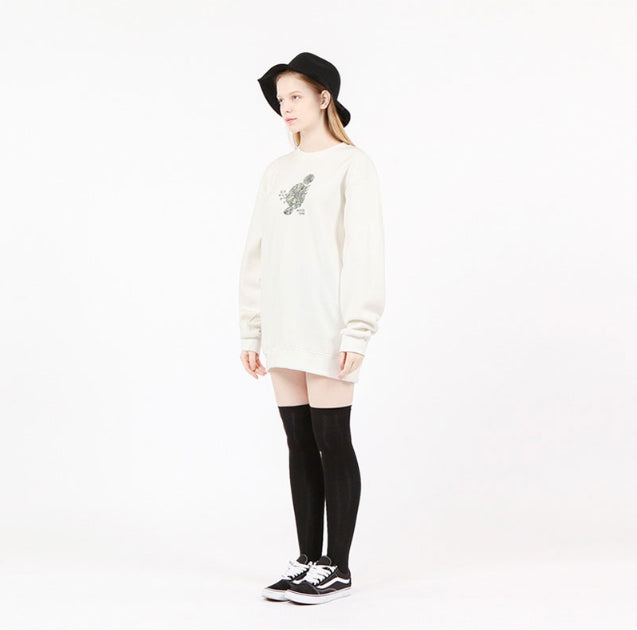 ダブルユーブイプロジェクト(WV PROJECT) LINE DAISY SWEATSHIRT JJLT0679