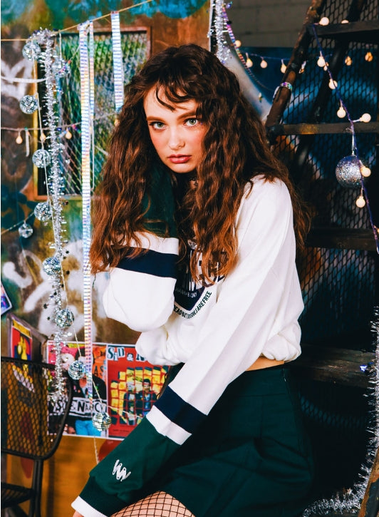 ダブルユーブイプロジェクト(WV PROJECT) VSID SWEATSHIRT IVORY MJMT7097