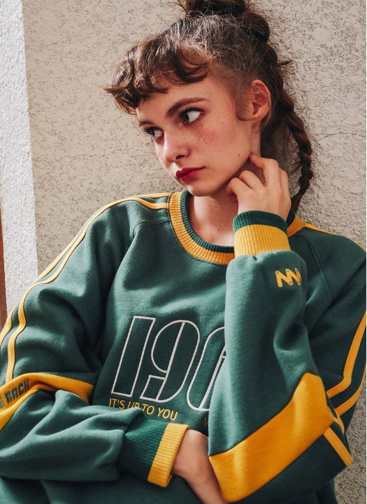 ダブルユーブイプロジェクト(WV PROJECT) KELLY SWEATSHIRT GREEN MJMT7188