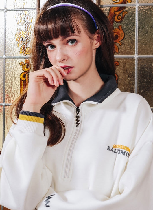 ダブルユーブイプロジェクト(WV PROJECT) BAL TIMORE ANORAK CREAM SYMT7207