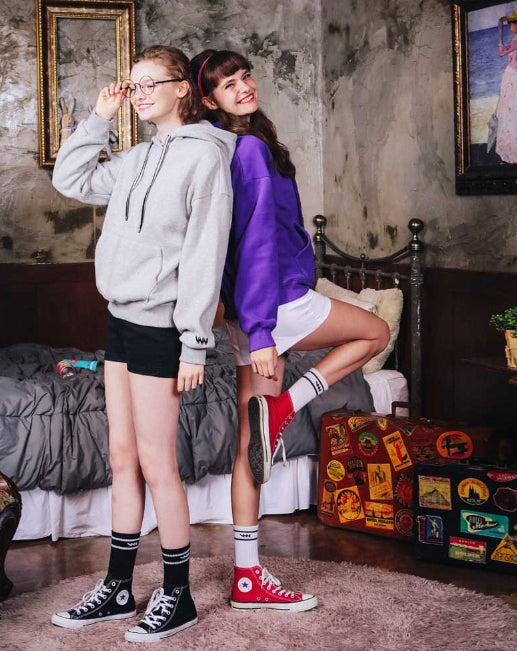 ダブルユーブイプロジェクト(WV PROJECT) SIGNATURE HOODIE VIOLET JJHD7190