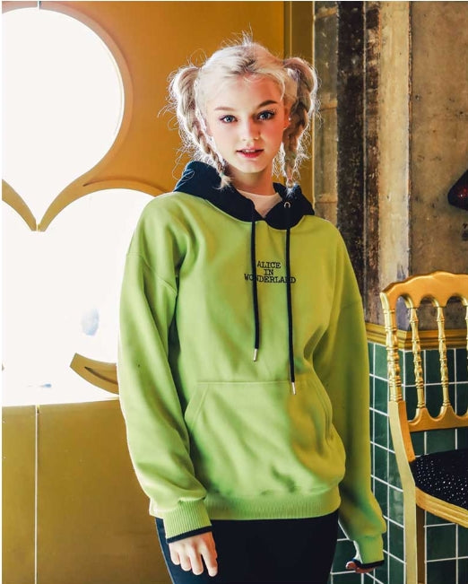 ダブルユーブイプロジェクト(WV PROJECT) SWING HOODIE LIME SYHD7151
