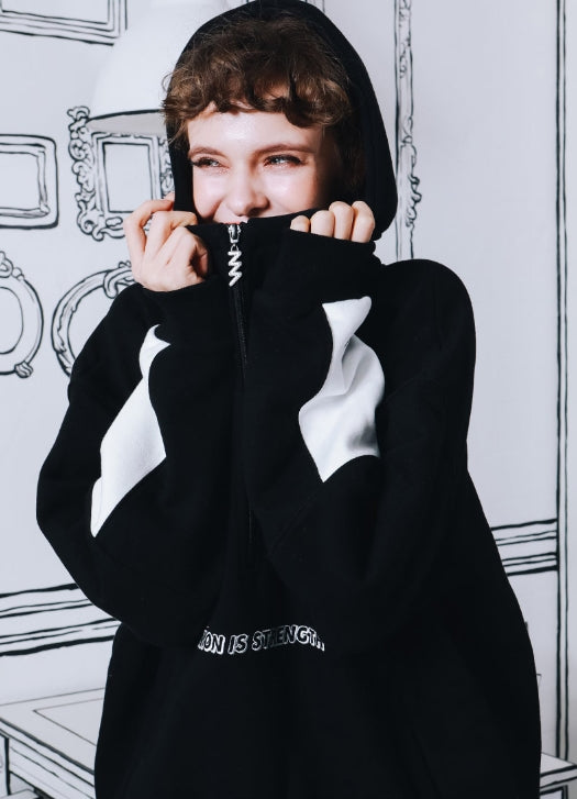 ダブルユーブイプロジェクト(WV PROJECT) YUNIE ANORAK HOOD BLACK MJHD7221