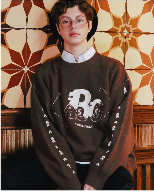 ダブルユーブイプロジェクト(WV PROJECT) REVE KNIT BROWN YRKN7217