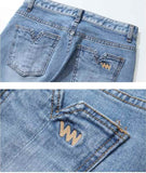 ダブルユーブイプロジェクト(WV PROJECT)HIPS DENIM WIDE PANTS MJLP7231 (BLUE)