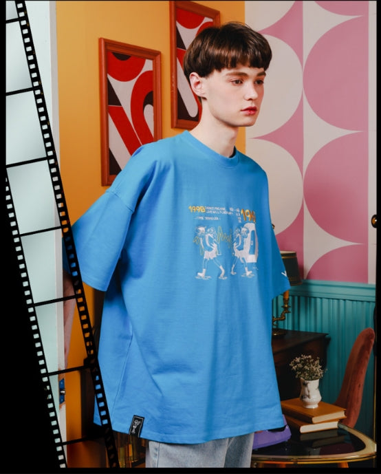 ダブルユーブイプロジェクト(WV PROJECT) TIME TRAVELER WIDE SHORT SLEEVES YRST7249 (BLUE)