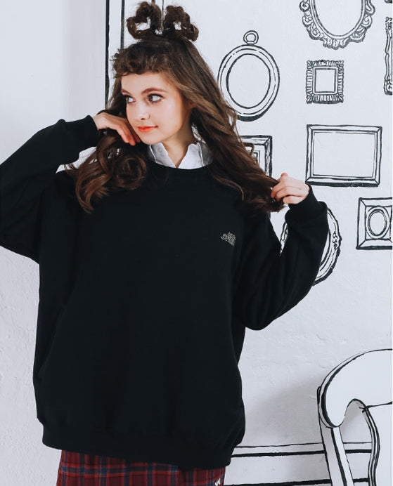 ダブルユーブイプロジェクト(WV PROJECT) UNION STAR SWEATSHIRTS BLACK MJMT7224