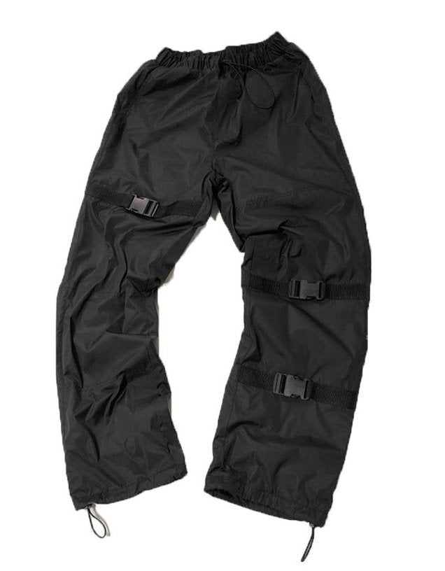 トレンディウビ(Trendywoobi) Strap Windruner Pants (BLACK)